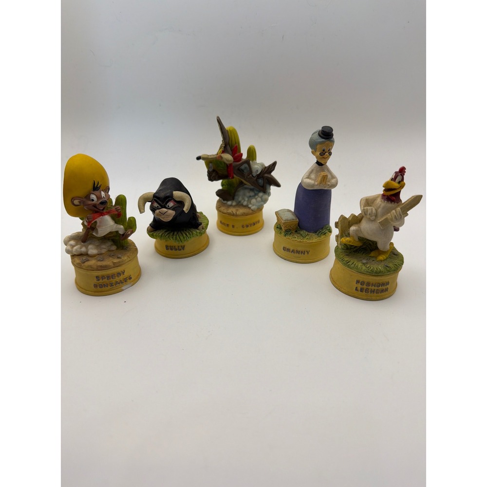 Vintage 1998 Lenox Looney Tunes Figurines Set of 5 Speedy Gonzales Granny Bully